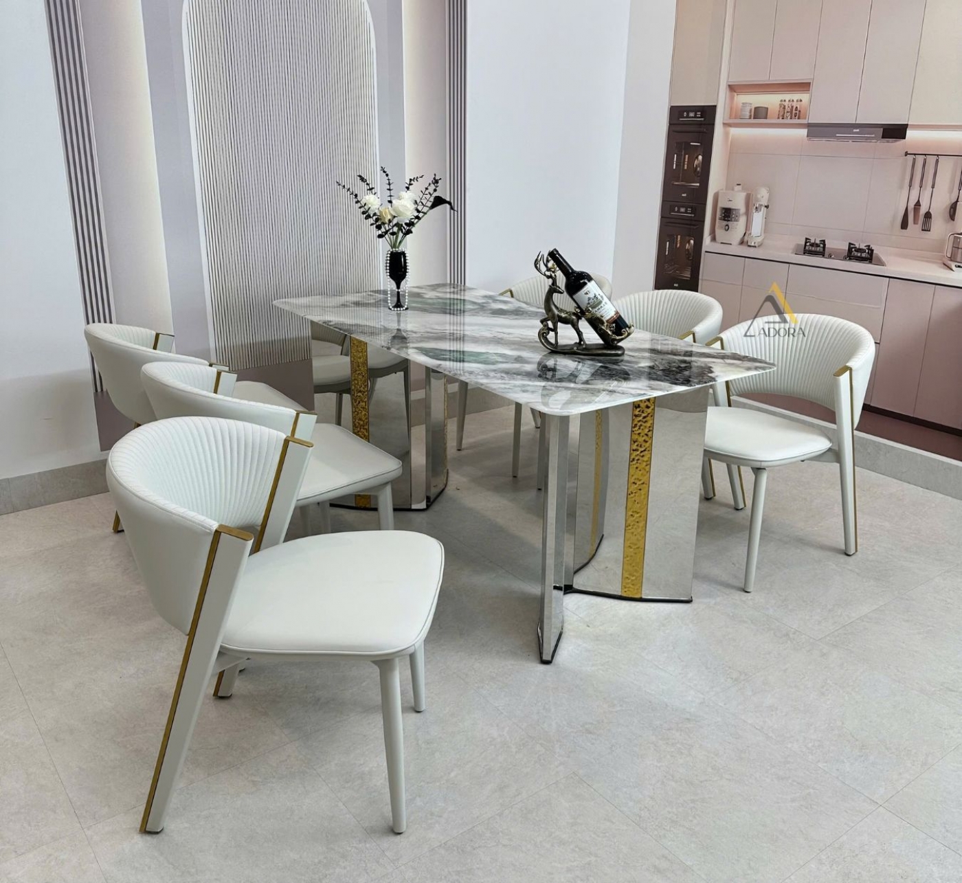 Bộ bàn ăn Adora Ariston