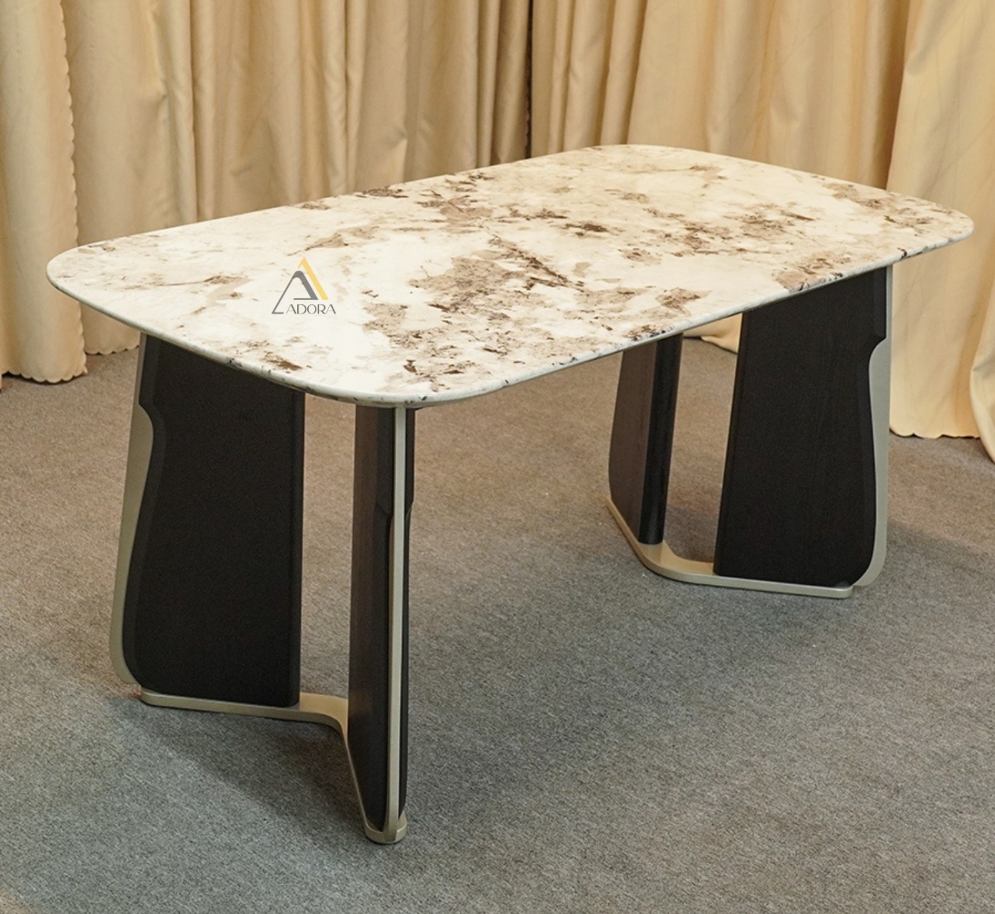 Bộ bàn ăn gỗ 6 ghế Adora