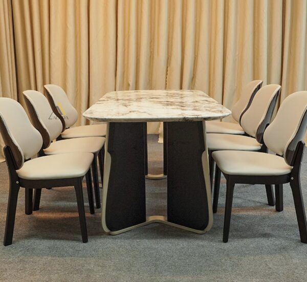 Bộ bàn ăn gỗ 6 ghế Adora