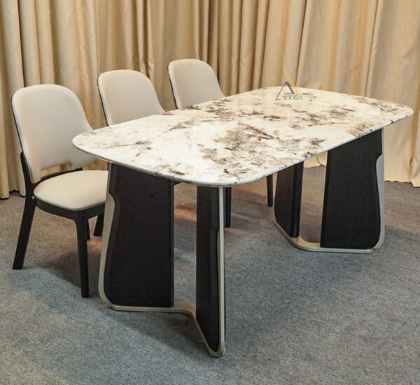 Bộ bàn ăn gỗ 6 ghế Adora