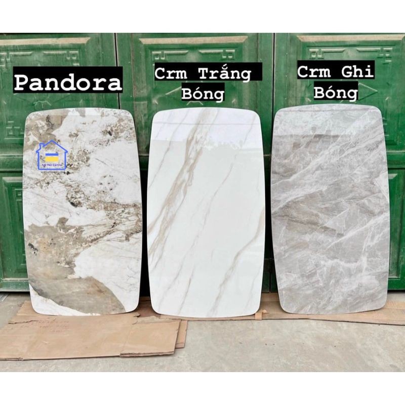 Bộ bàn ăn mặt đá Ceramic 6 ghế Nelson