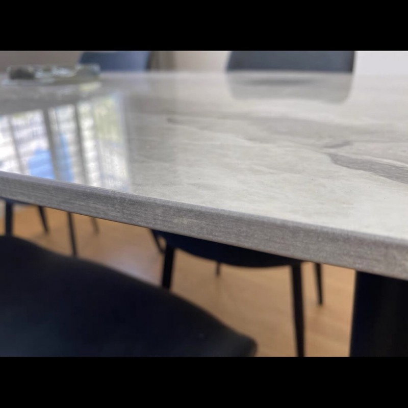 Bộ bàn ăn mặt đá Ceramic kèm ghế Nelson