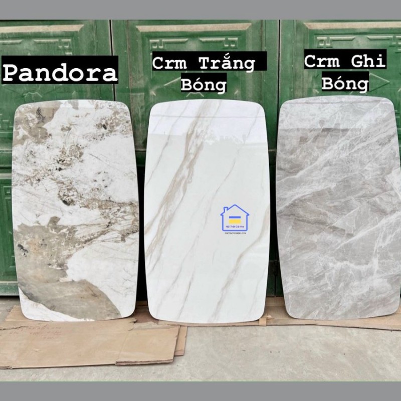 Bộ bàn ăn mặt đá Ceramic kết hợp 6-8 ghế Monet