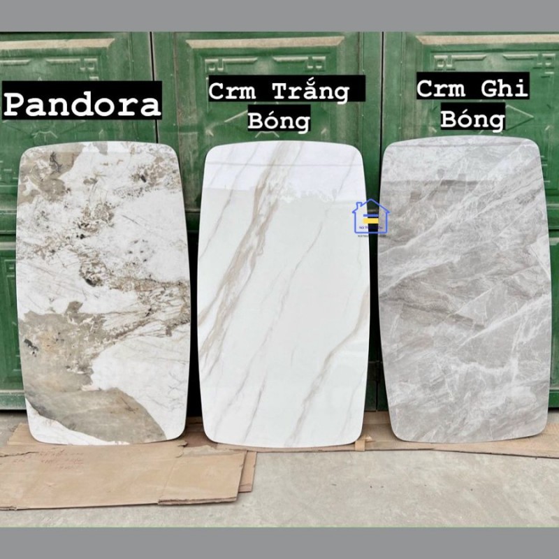 Bộ bàn ghế ăn đá Ceramic ghế Nordic sọc
