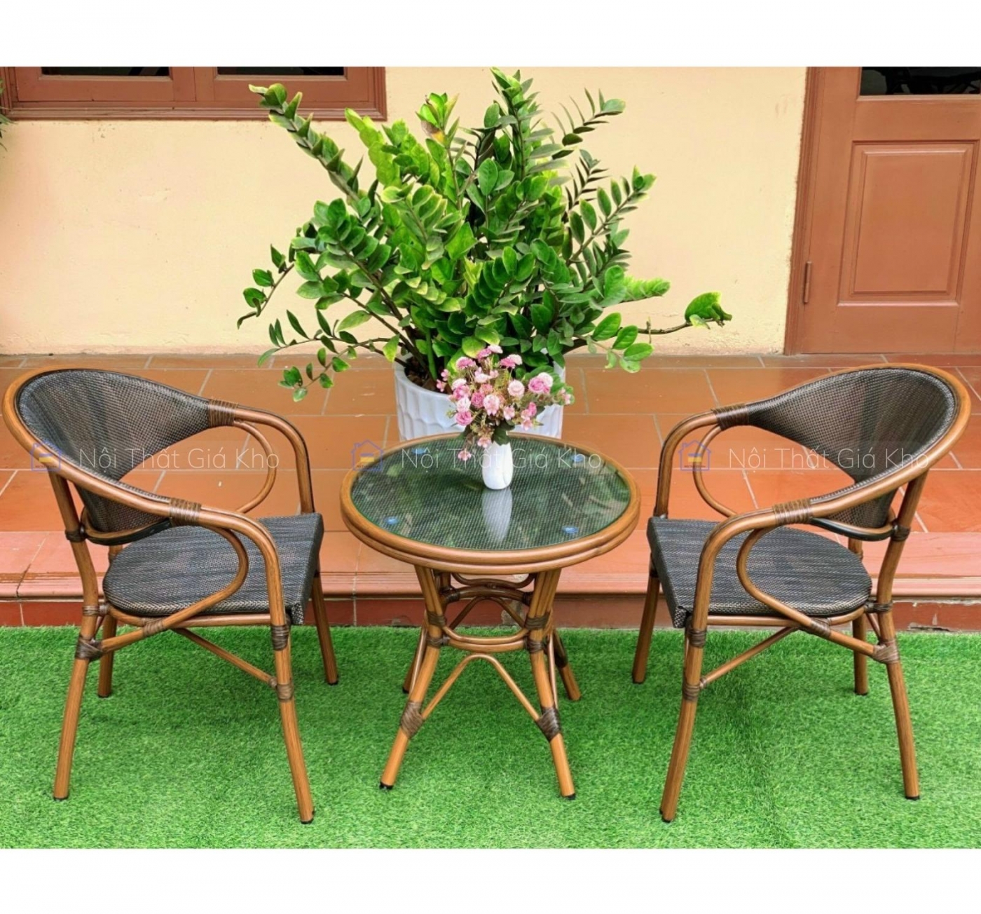 Bộ bàn ghế ngoài trời NK01