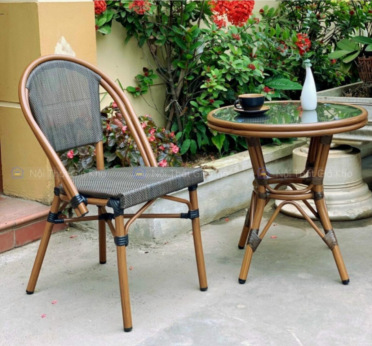 Bộ bàn ghế ngoài trời NK02