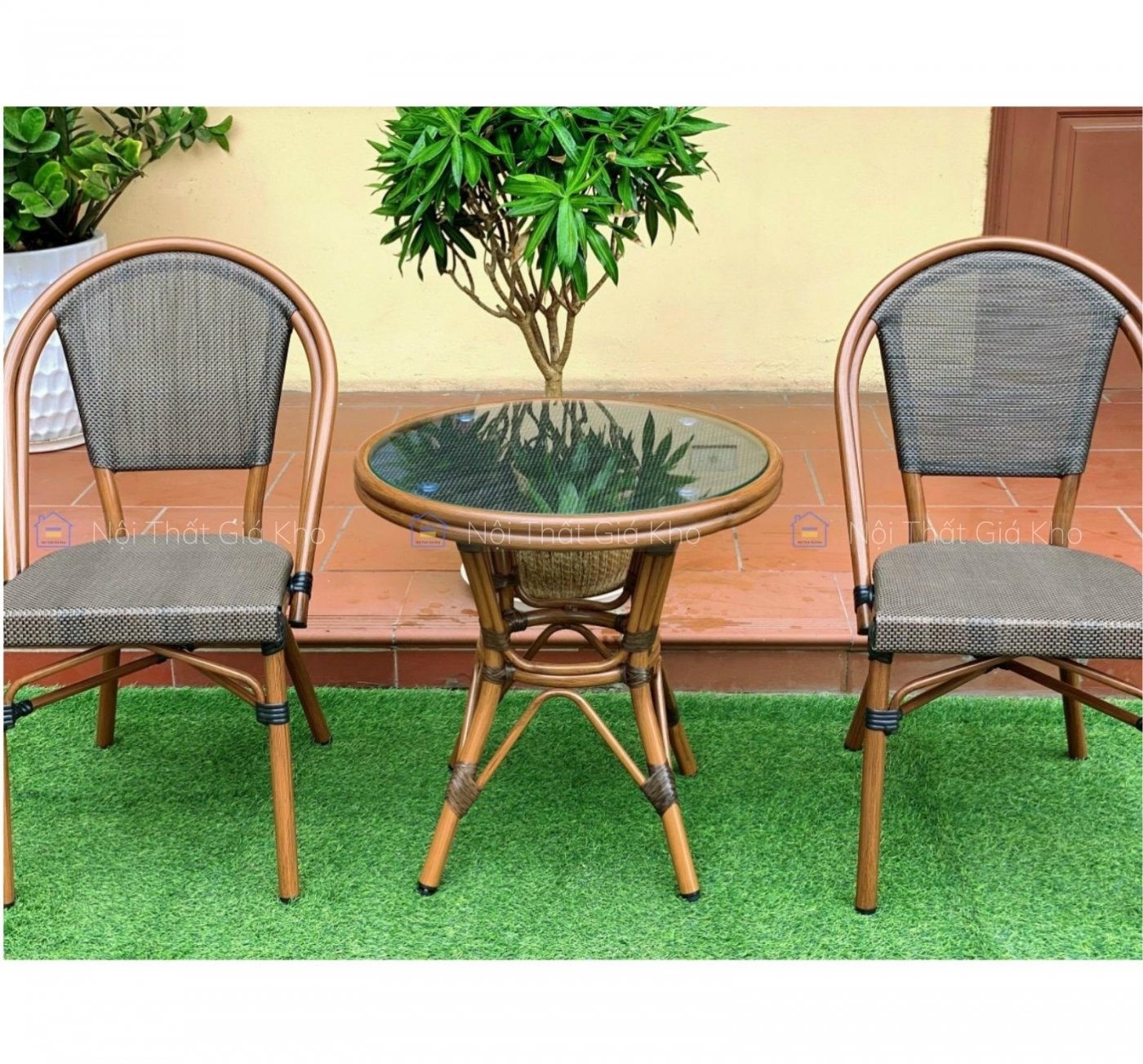 Bộ bàn ghế ngoài trời NK02