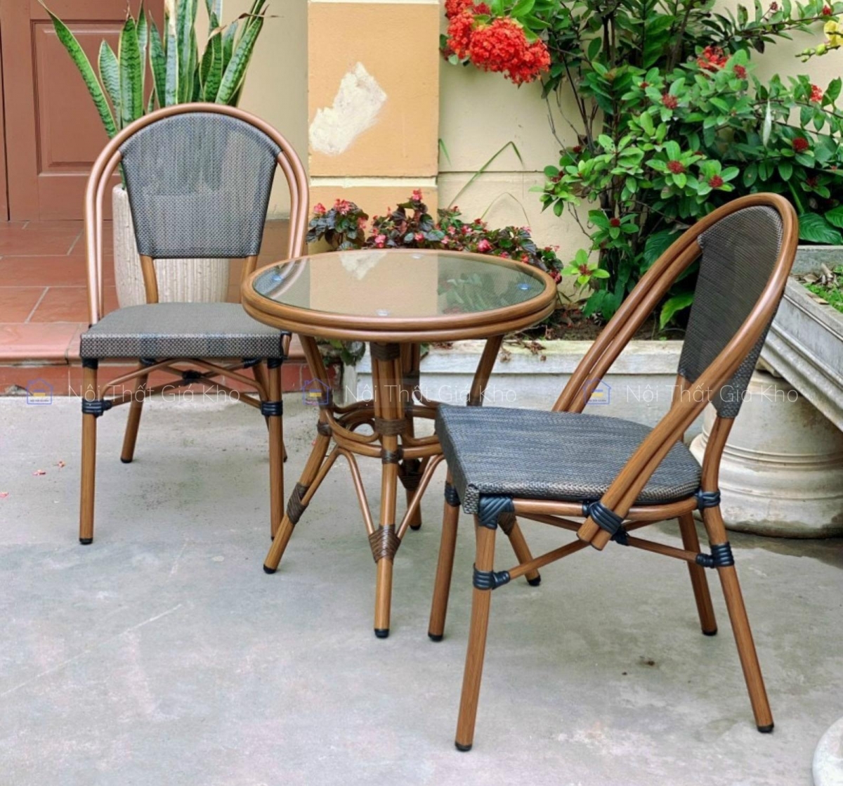 Bộ bàn ghế ngoài trời NK02
