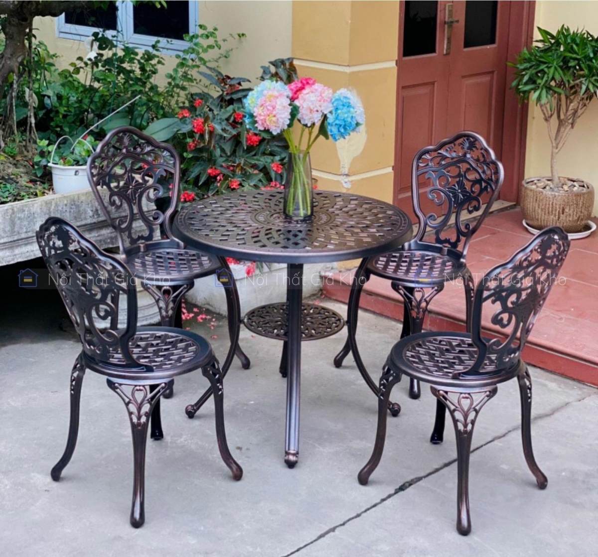 Bộ bàn ghế sân vườn NK09