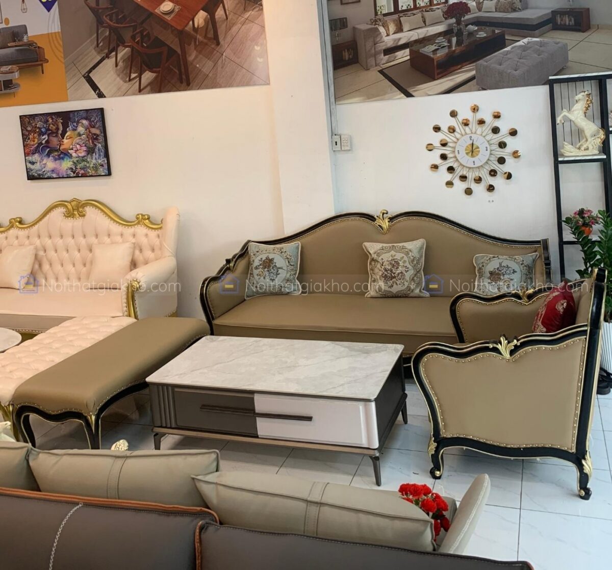 Bộ ghế sofa tân cổ điển đẹp sang trọng