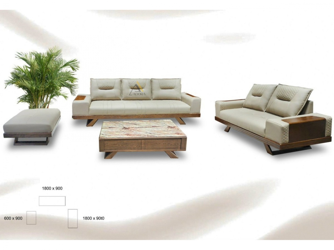 Bộ sofa gỗ Adora VT882