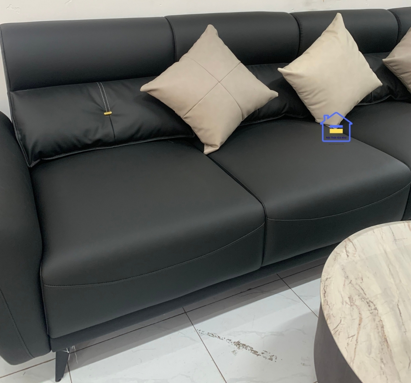 Bộ sofa góc L cao cấp 3mx1m8 tặng bàn trà