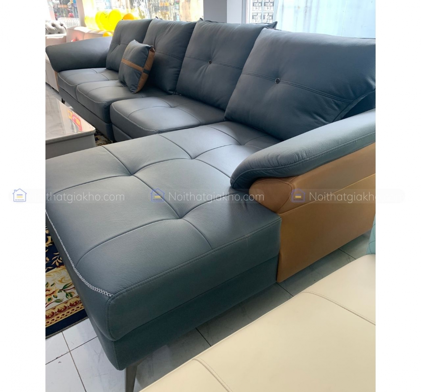 Bộ sofa góc L vải công nghệ cao cấp NTVT012