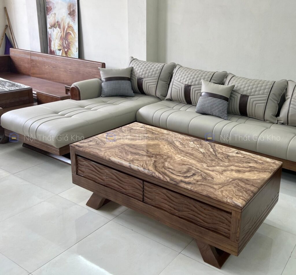 Sofa gỗ góc L Adora VT886