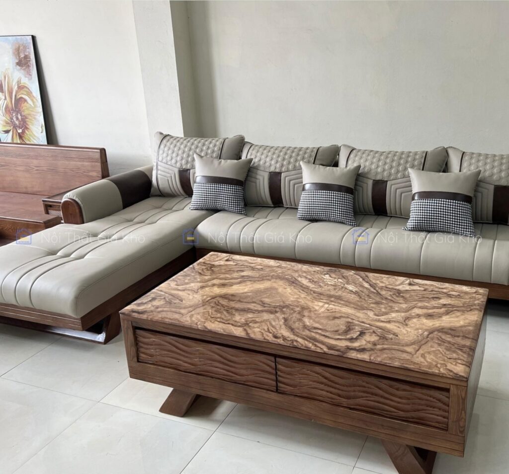 Sofa gỗ góc L Adora VT886