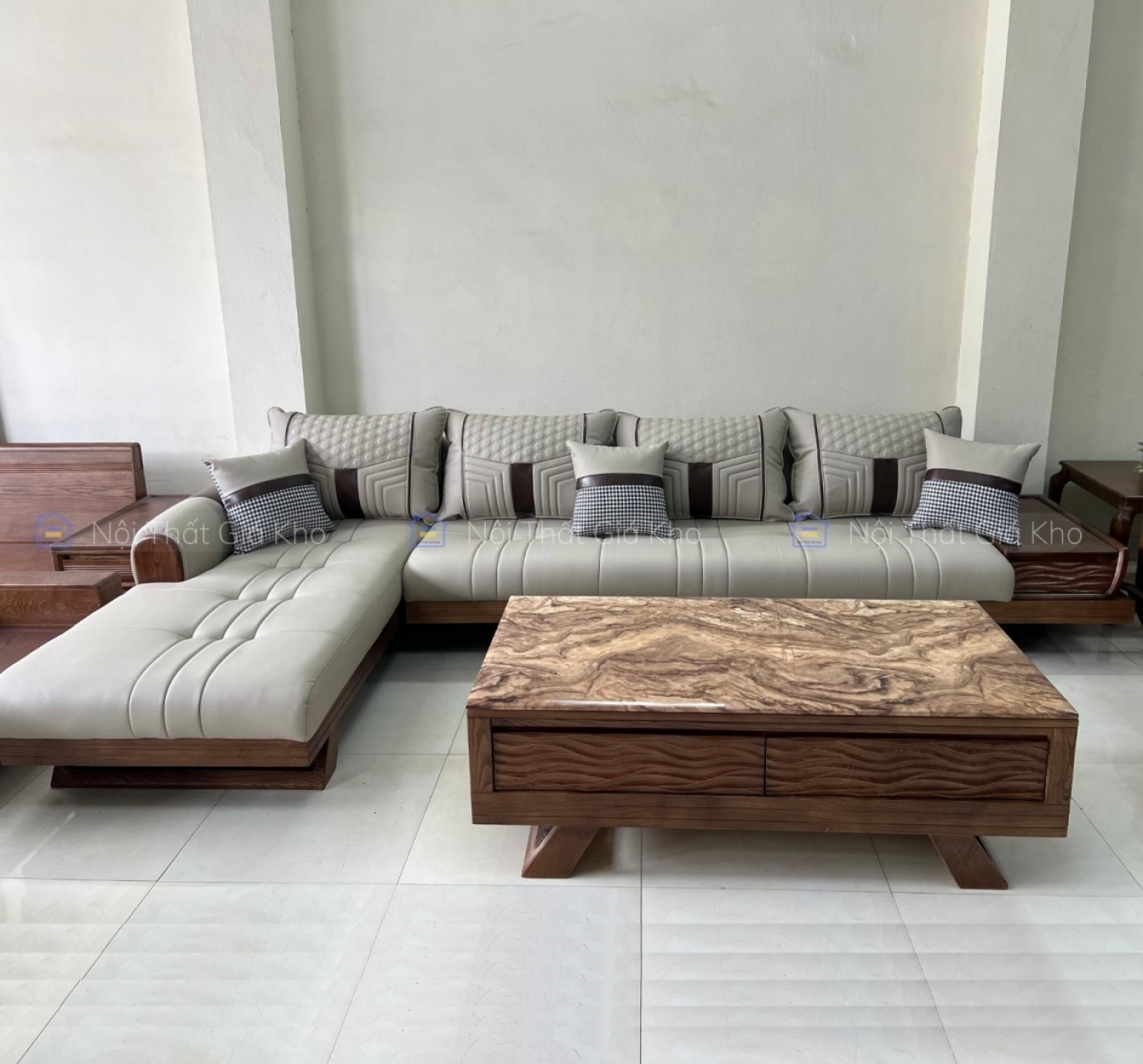 Sofa gỗ góc L Adora VT886