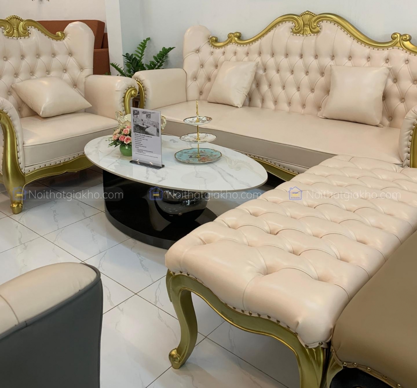 Bộ sofa tân cổ điển hoàng gia cao cấp