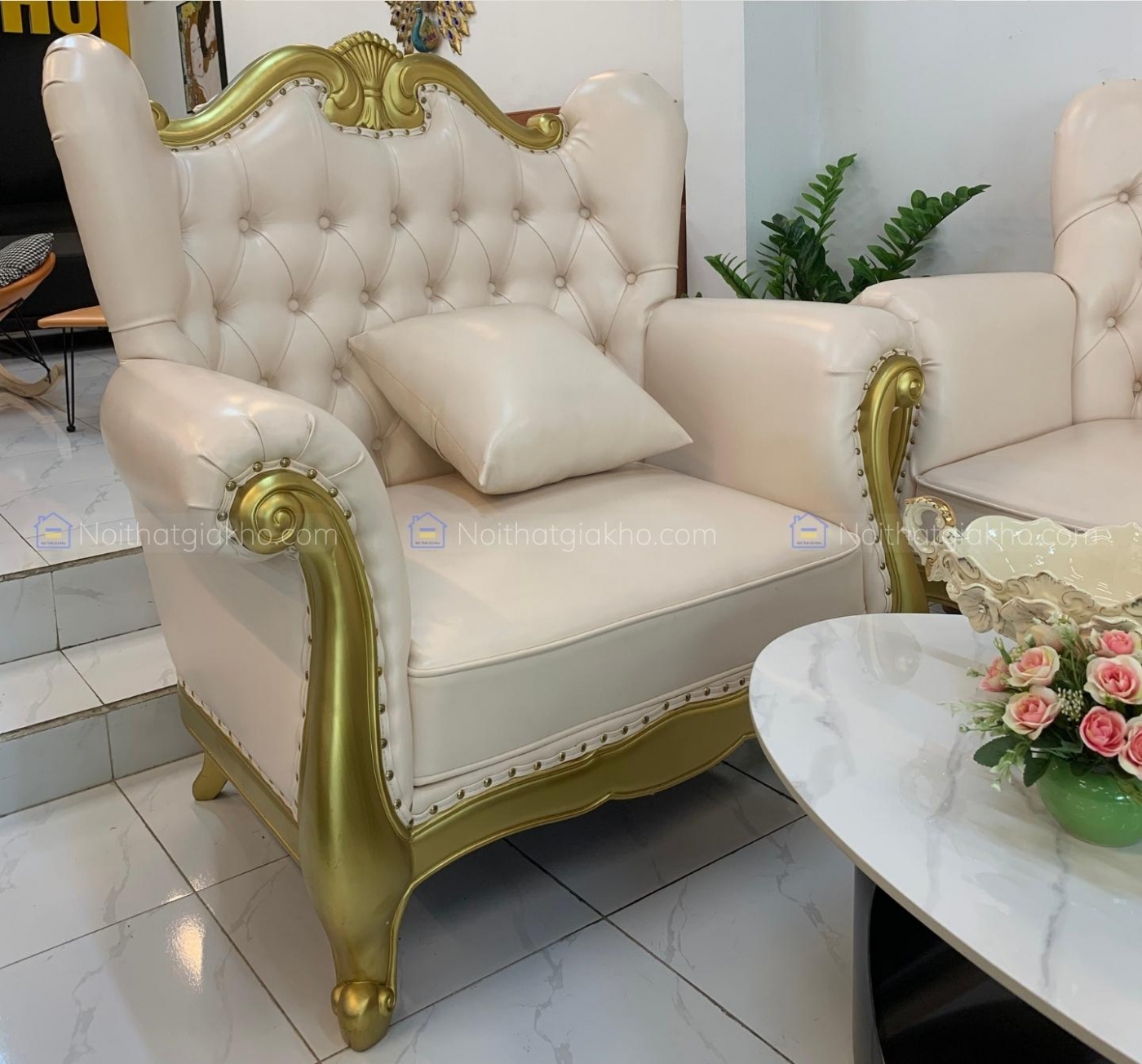 Bộ sofa tân cổ điển hoàng gia cao cấp