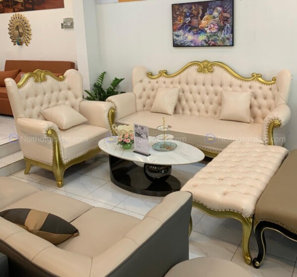 Bộ sofa tân cổ điển hoàng gia cao cấp