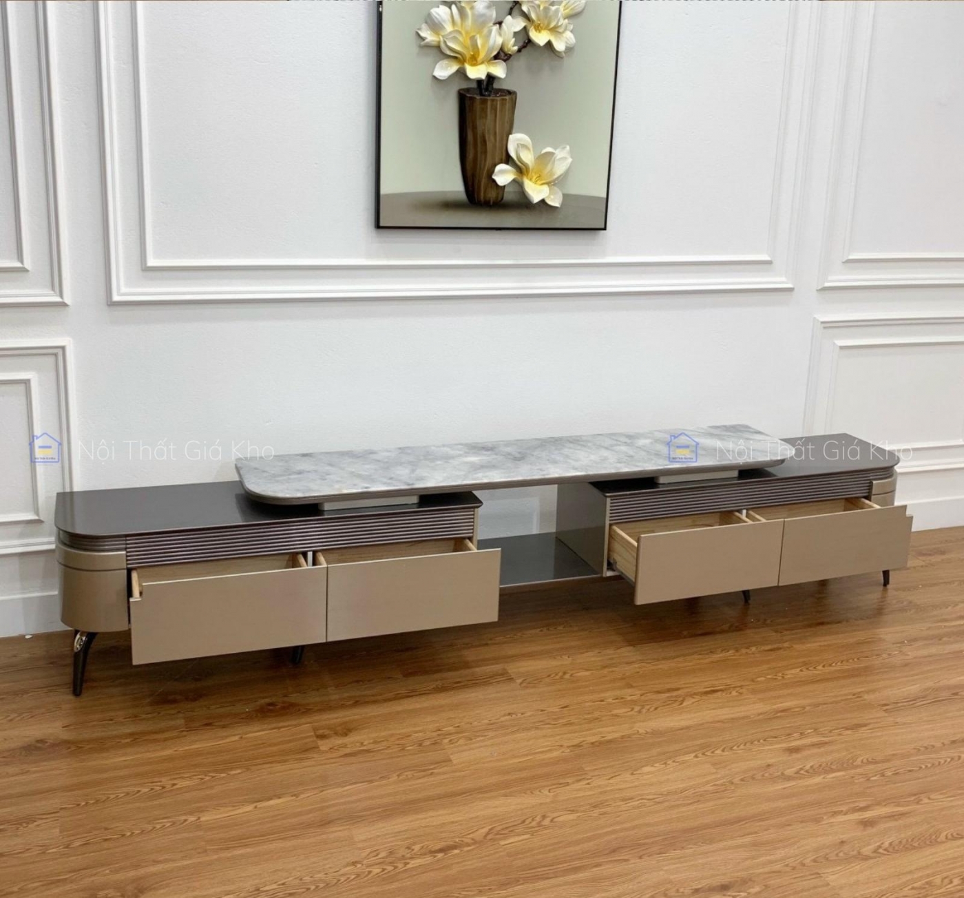 Combo bàn trà sofa kệ tivi đồng bộ