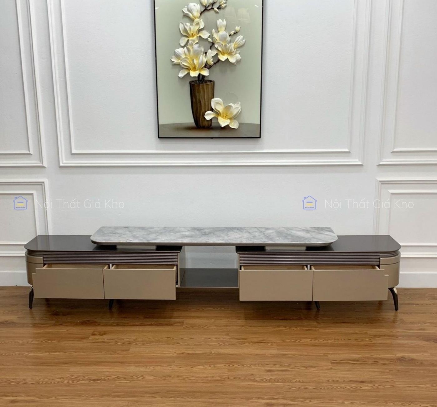 Combo bàn trà sofa kệ tivi đồng bộ