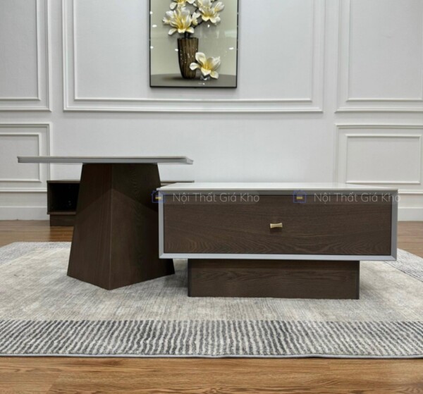 Combo bàn trà và kệ tivi