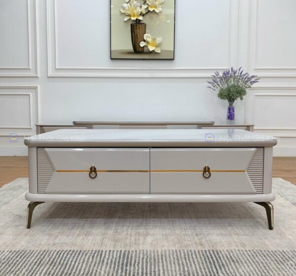 Combo bàn trà và kệ tivi đồng bộ