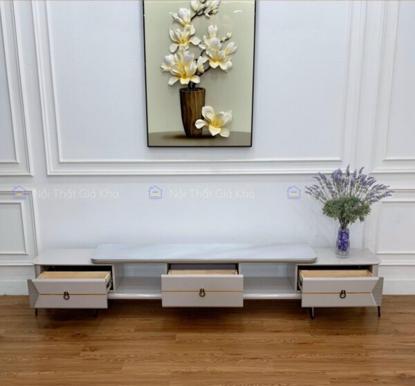 Combo bàn trà và kệ tivi đồng bộ