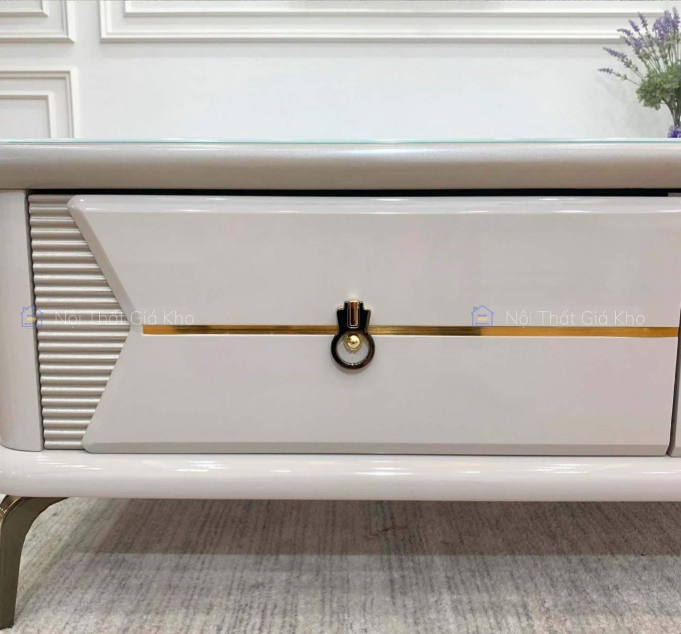 Combo bàn trà và kệ tivi đồng bộ