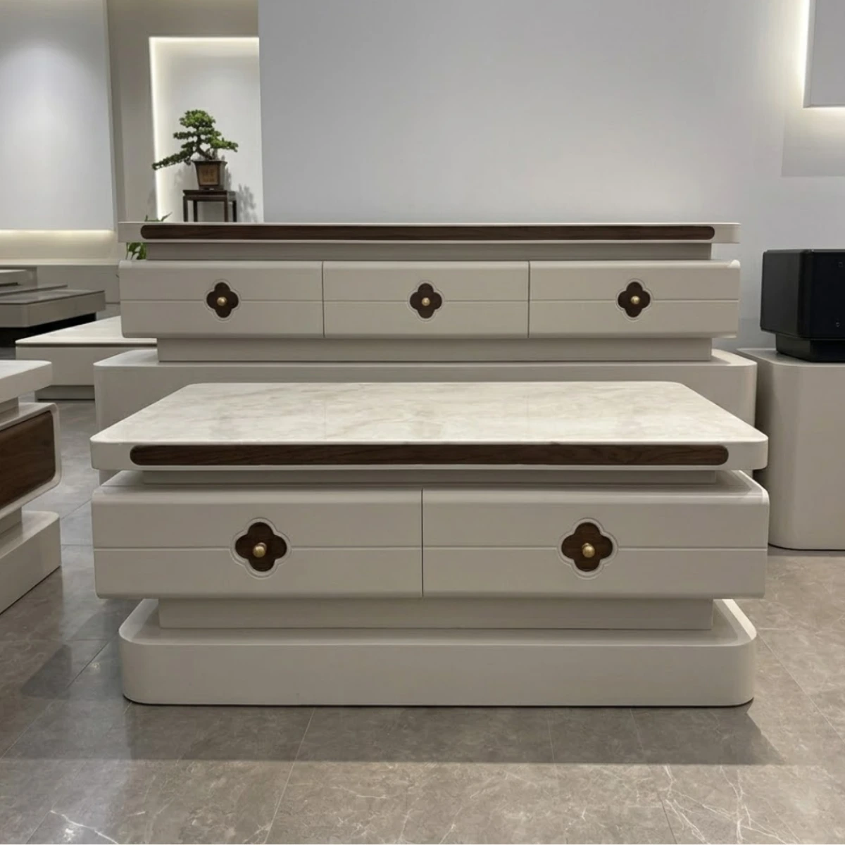 Showroom Nội thất Hồ Chí Minh tại Phường Chánh Phú Hòa | nhiều ưu đãi 66 Combo bàn trà và kệ tivi nhập khẩu BT20