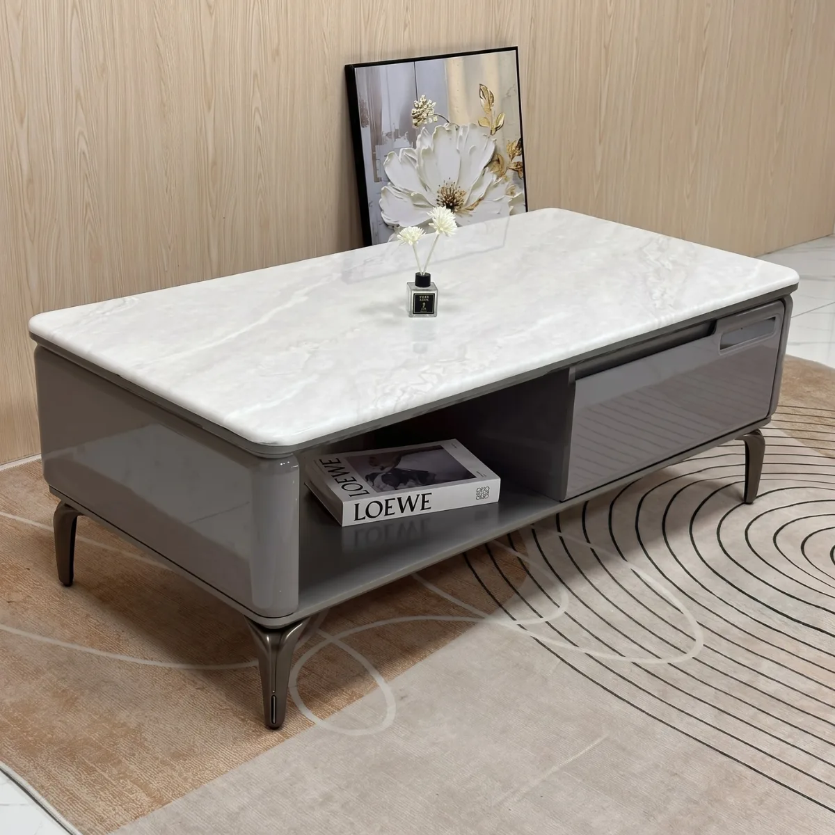 Combo bàn trà và kệ tivi nhập khẩu BT25