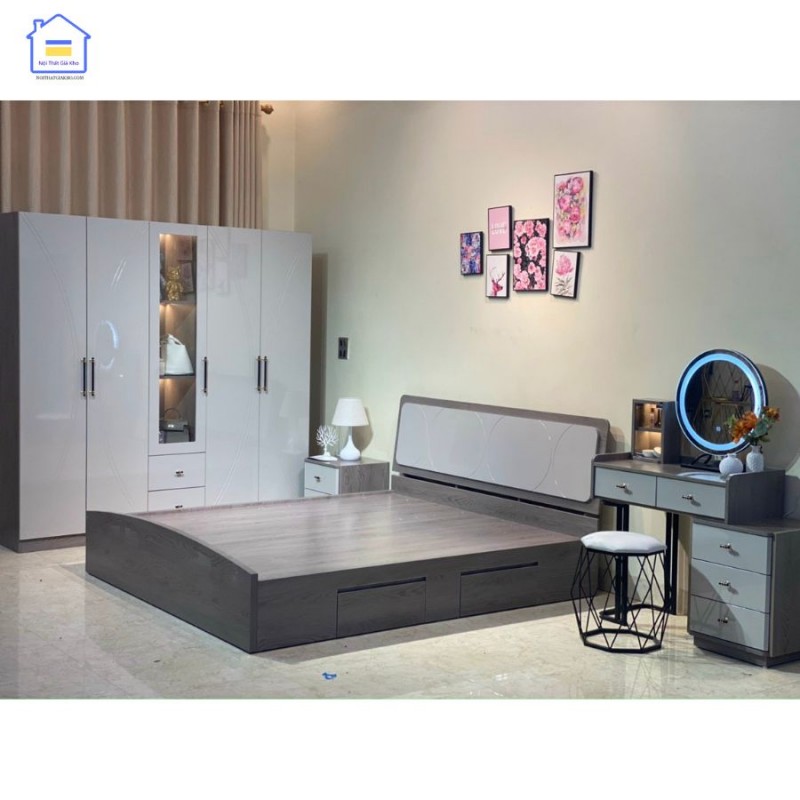 Combo phòng ngủ hiện đại gỗ công nghiệp CGK02