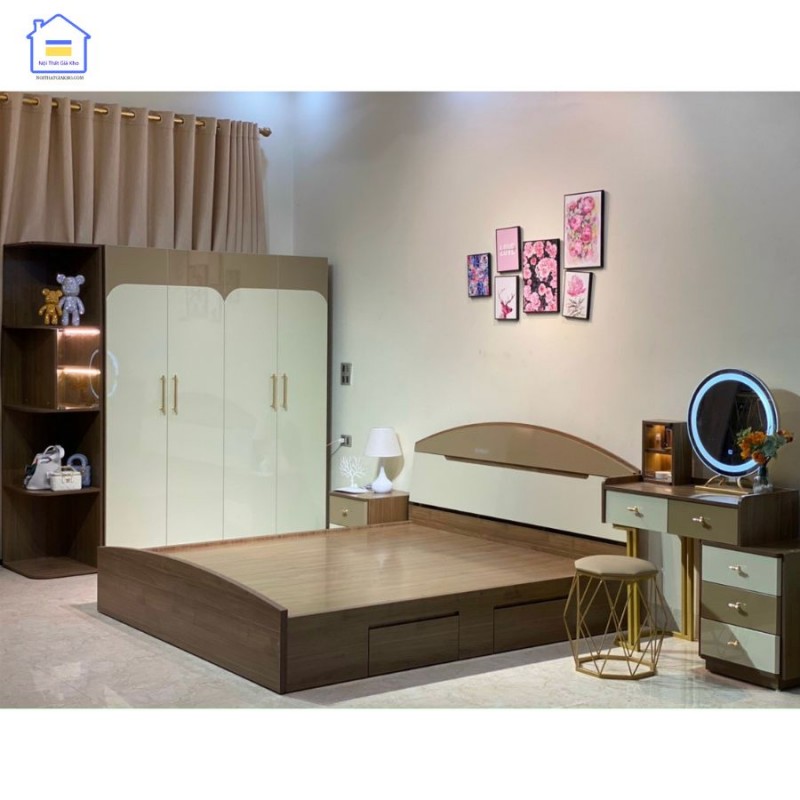 Combo phòng ngủ hiện đại gỗ công nghiệp CGK03
