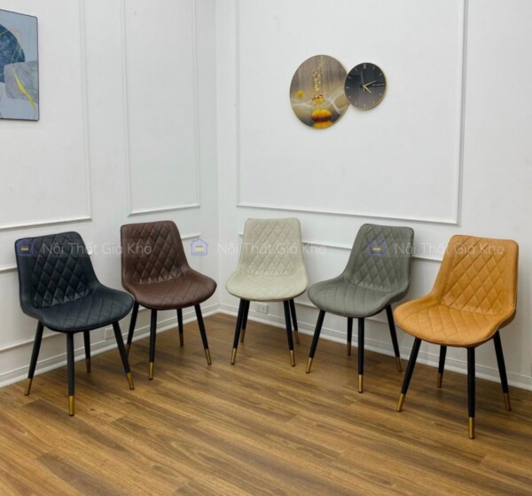 Ghế Loft trám bọc da