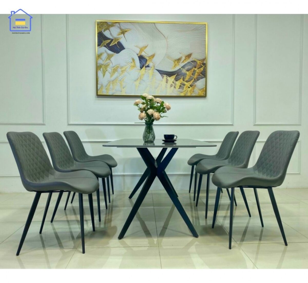 Ghế Nelson trám bọc da