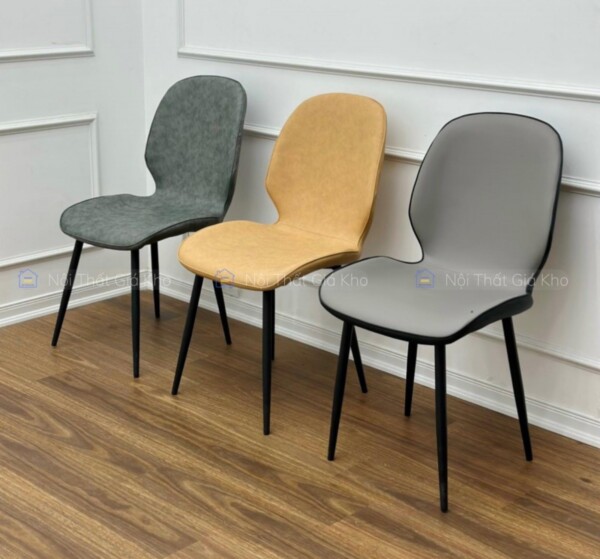 Ghế ăn bọc da, ghế Nordic nhập khẩu