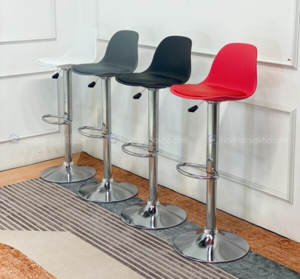 Ghế quầy bar bọc da nâng hạ hiện đại GB05