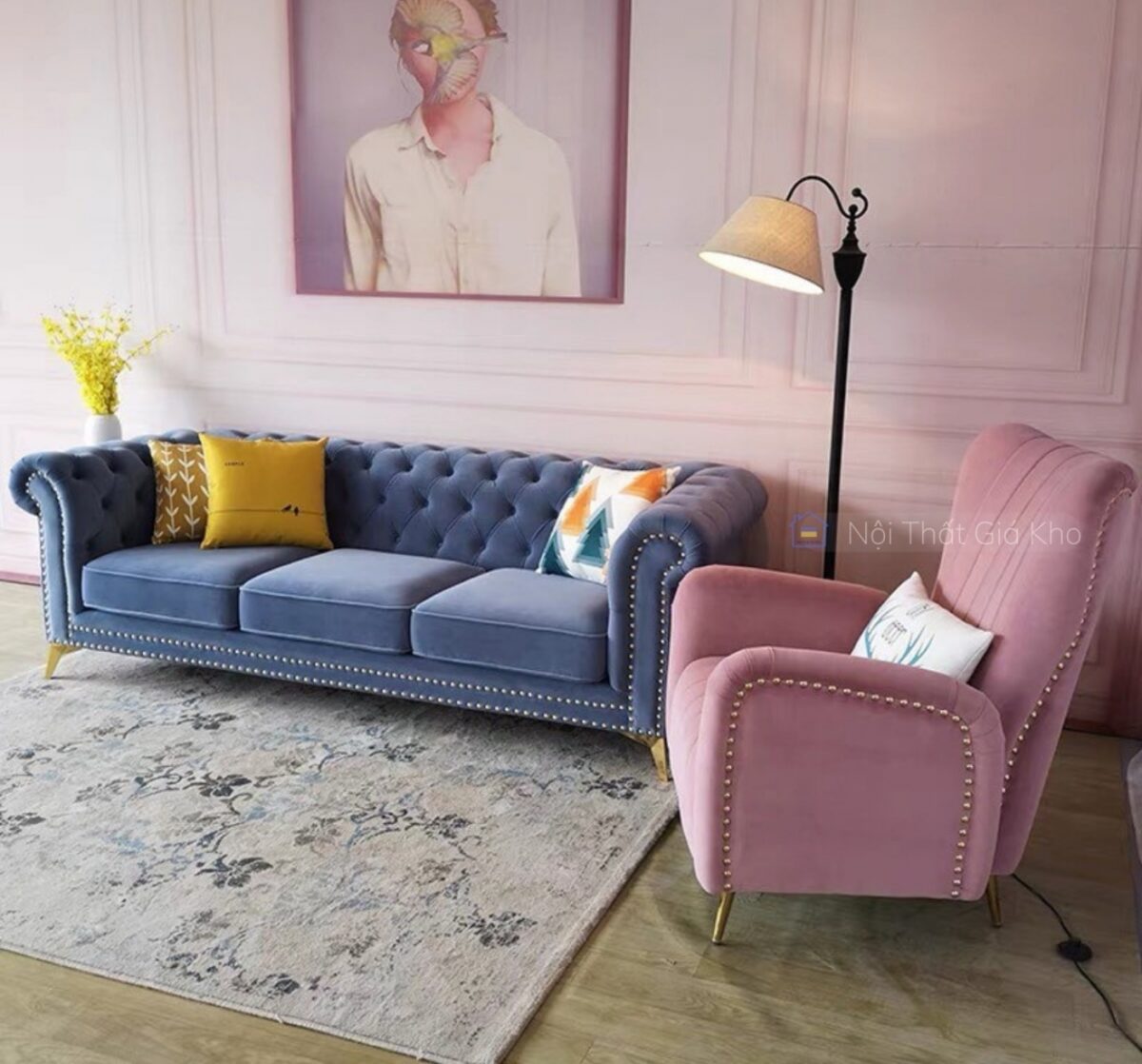 Ghế sofa băng cổ điển 2m