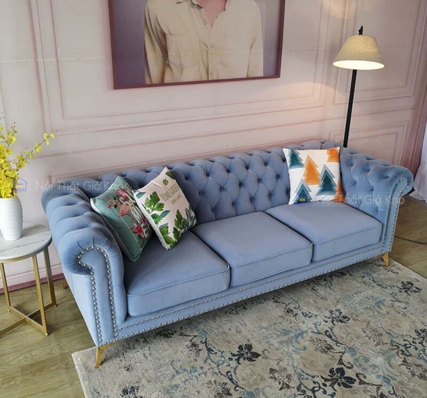 Ghế sofa băng cổ điển 2m