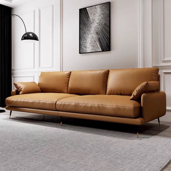 Ghế sofa băng phòng khách bọc da dài 2m2