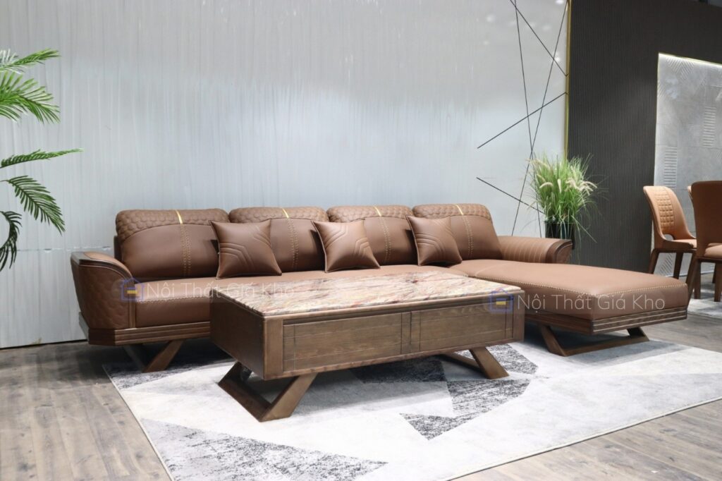 Sofa gỗ góc L Adora VT890
