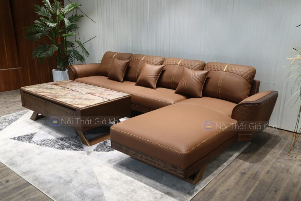 Sofa gỗ góc L Adora VT890