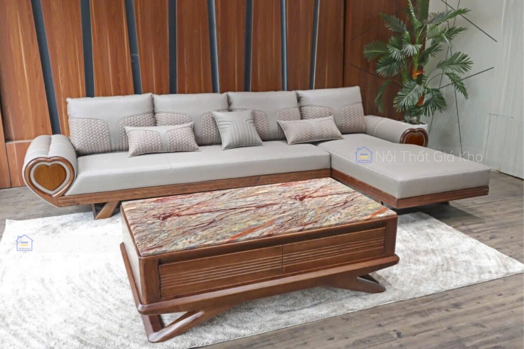 Sofa gỗ góc L Adora VT891