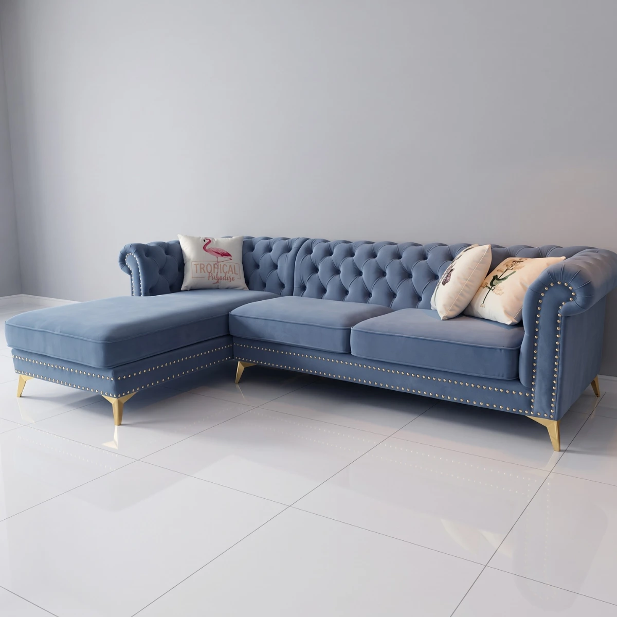 Ghế sofa góc L cổ điển Adora SC16