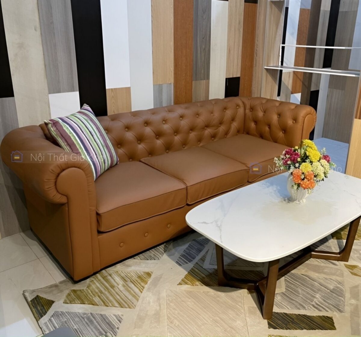 Ghế sofa tân cổ điển phòng khách SC03