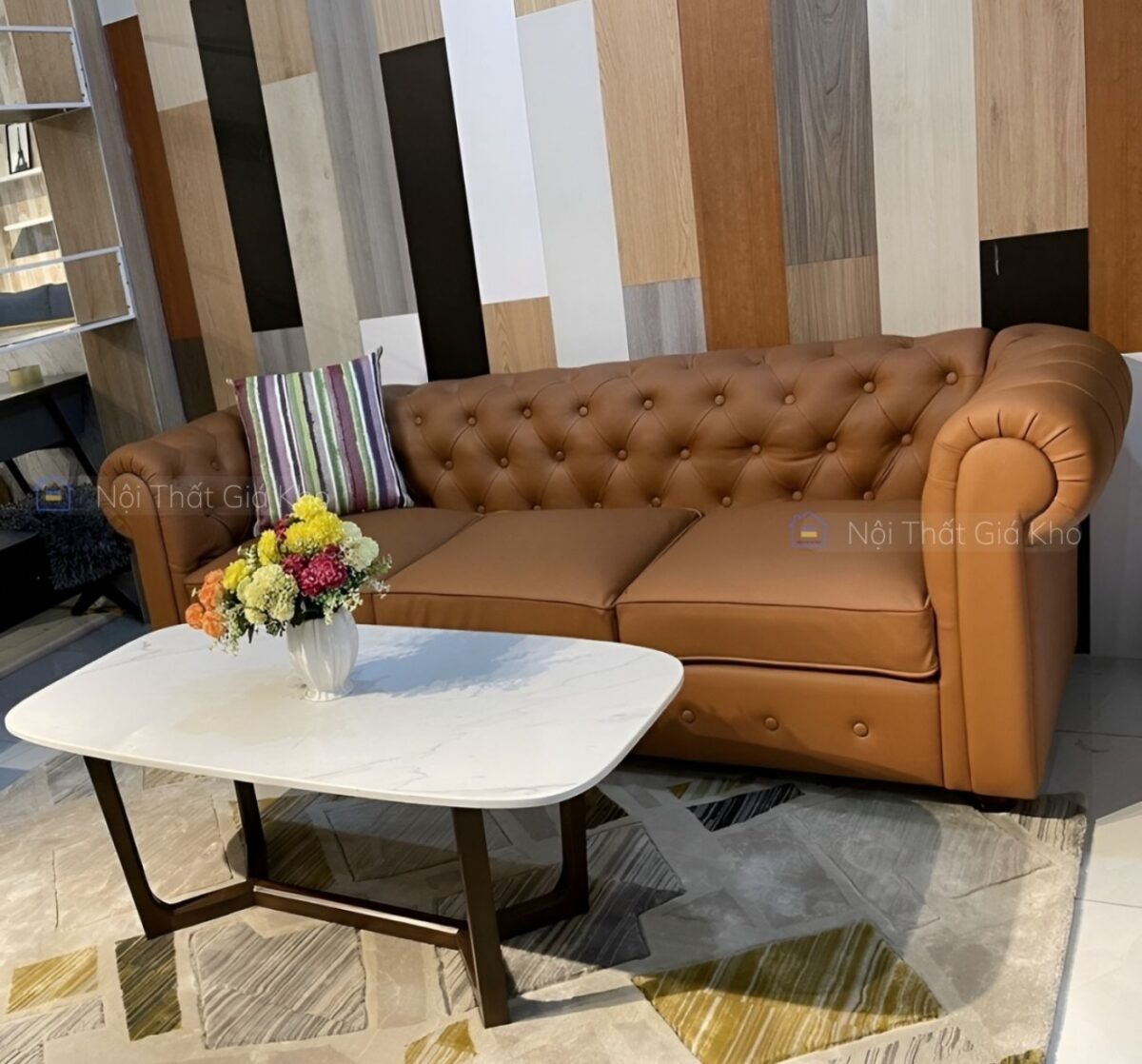 Ghế sofa tân cổ điển phòng khách SC03