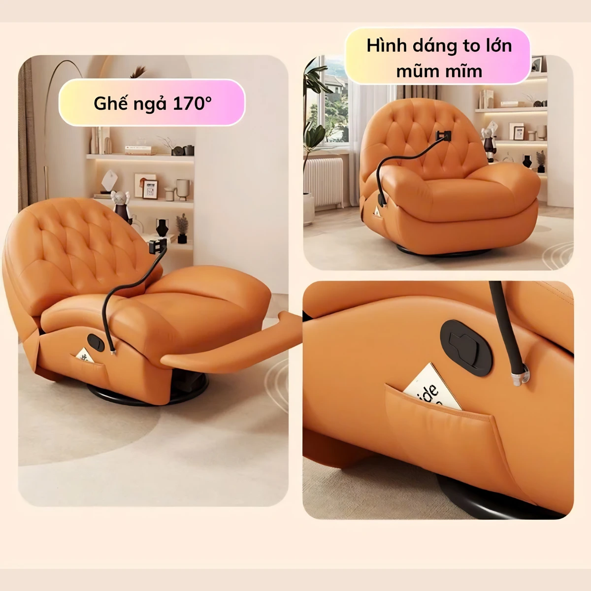 Ghế sofa thư giãn giá rẻ TG01