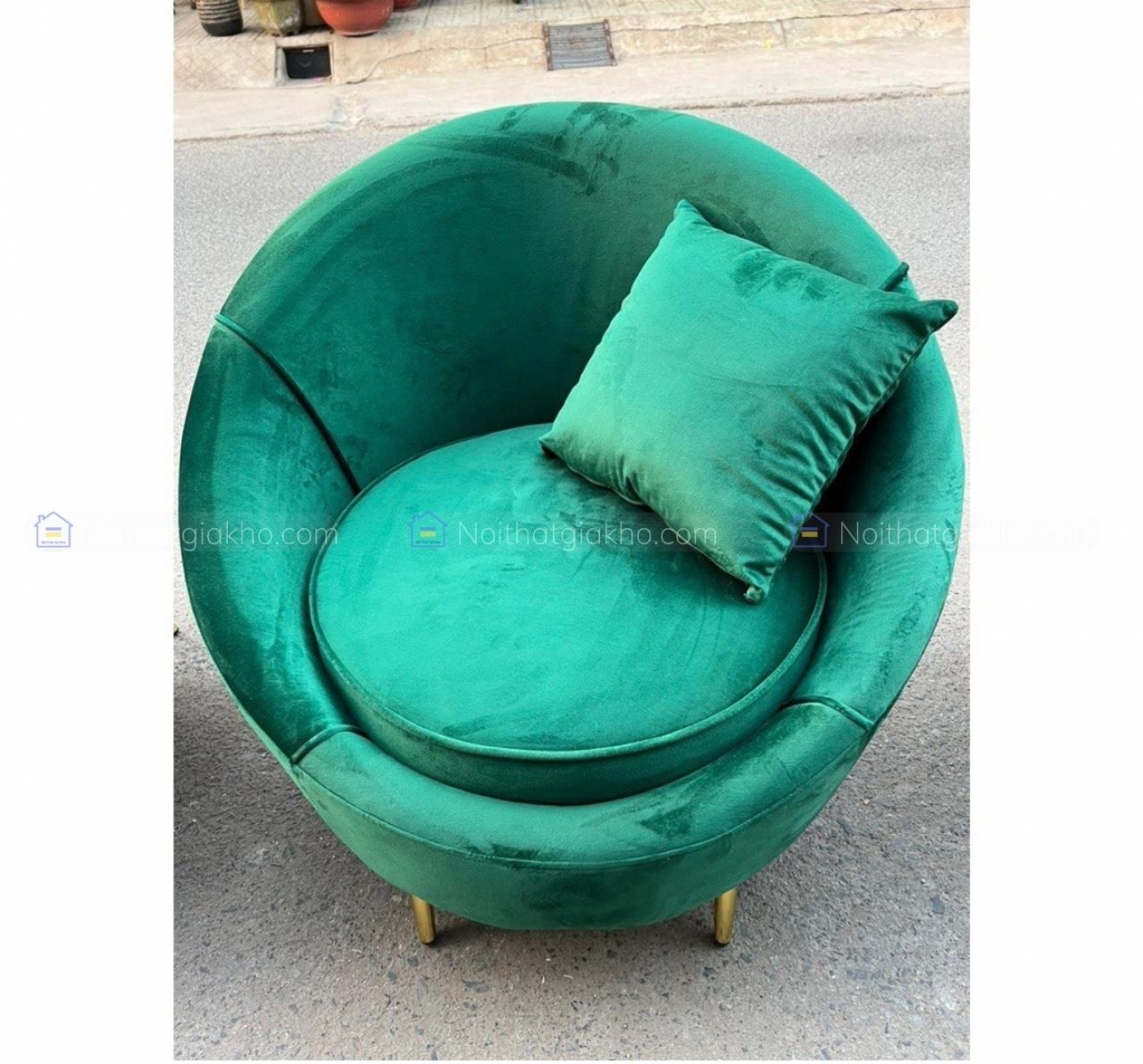 Ghế sofa thư giãn cho tiệm Nail, Sofa đơn nhỏ gọn