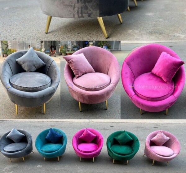 Ghế sofa thư giãn cho tiệm Nail, Sofa đơn nhỏ gọn