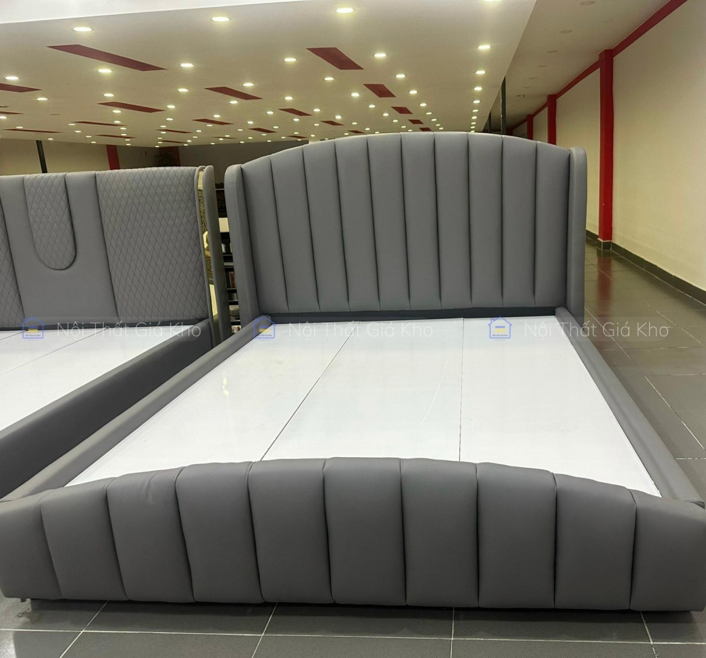 Giường bọc da đẹp hiện đại